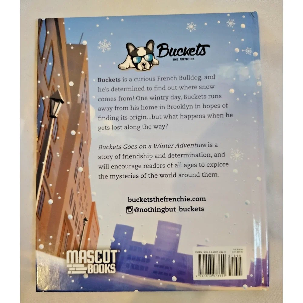 Signed - Buckets Goes on a Winter Adventure by Taryn Crowder - NEW - Autographed